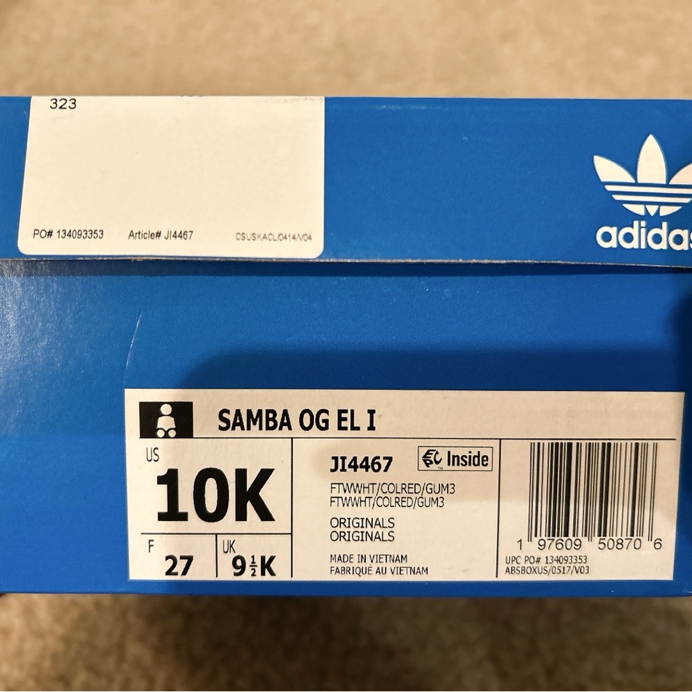 Adidas Samba OG EL I Blue Box